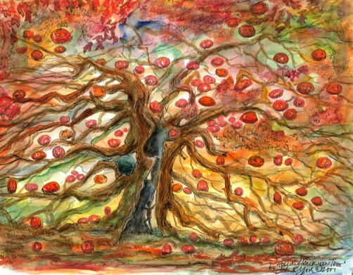 Hollow Halloween Tree by John Randall York