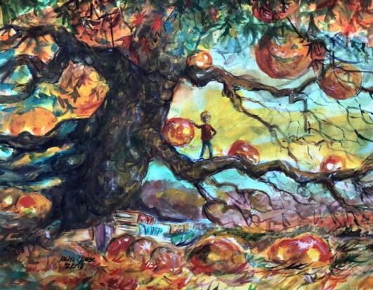 Day Before Halloween Tree by John Randall York